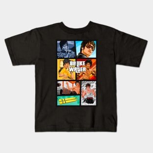 Vintage Movie Bruce Jeet Kune Do Be Water Lee Kids T-Shirt